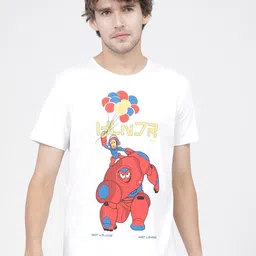 HIGHLANDER Men White Printed Slim Fit T-shirt-picture-6