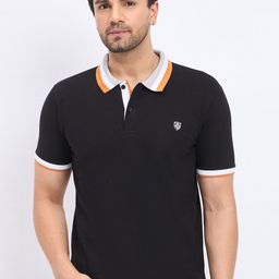 Duke Polo Collar Short Sleeves Cotton Slim Fit T-shirt-image-30