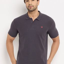 Duke Polo Collar Short Sleeves Cotton Slim Fit T-shirt-image-82