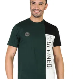 TQS Colourblocked Slim Fit Opaque Cotton T-shirt-image-60