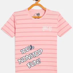 Duke Boys Striped Cotton Slim Fit T-shirt-image-87