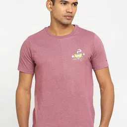 Basics Round Neck Cotton Slim Fit T-shirt-image-76