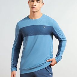 Technosport Men Colourblocked Antimicrobial Slim Fit T-shirt-image-56