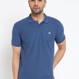 Duke Polo Collar Slim Fit Cotton T-shirt-image-68