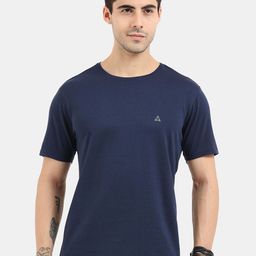 ARDEUR Men Navy Blue Slim Fit T-shirt-image-46