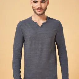 Urban Ranger by pantaloons Henley Neck Slim Fit T-Shirt-image-79