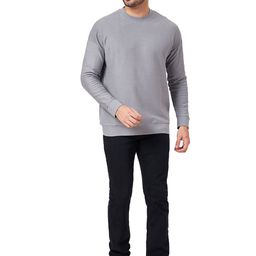 ZU Waffle Knit Drop Shoulder Sleeves Pure Cotton Pullover Sweatshirt-picture-43