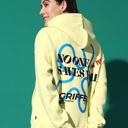 GRIFFEL Women Printed Hooded Sweatshirt-picture-13
