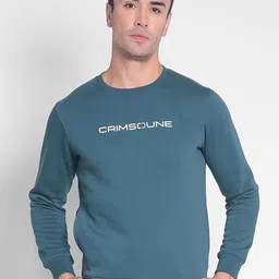 Crimsoune Club Typography Printed Round Neck Cotton Pullover Sweatshirt-picture-12