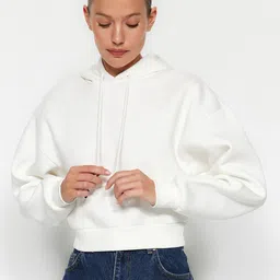 Trendyol Hooded Cotton Sweatshirt-image-79