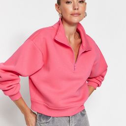 Trendyol Mock Collar Pullover Sweatshirt-7