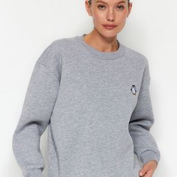 Trendyol Round Neck Pullover Sweatshirt-picture-5