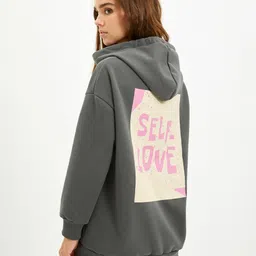 Trendyol Typography Printed Hooded Sweatshirt-picture-32