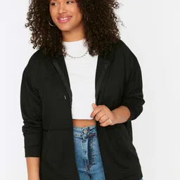 Trendyol Hooded Front Open Sweatshirt-picture-21