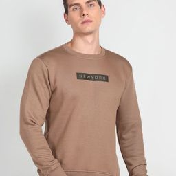 Arrow New York Typography Printed Long Sleeve Pullover Sweatshirt-picture-6