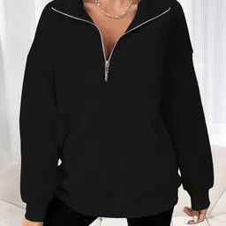 Stylecast X Slyck Half Zipper Sweatshirt-image-62