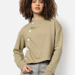 Campus Sutra Women Brown Sweatshirt-picture-31