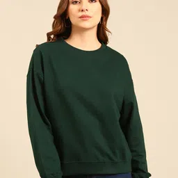 Mast & Harbour Round Neck Cotton Sweatshirt-image-11