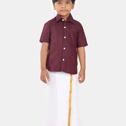Sethukrishna Boys Pure Cotton Shirt & Dhoti-picture-28