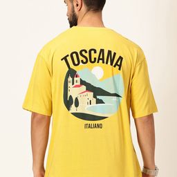 Thomas Scott Graphic Printed Round Neck Drop-Shoulder Sleeves Bio Finish T-shirt-image-46
