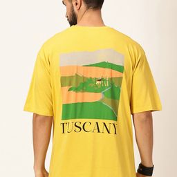 Thomas Scott Graphic Printed Bio Finish Pure Cotton Oversized T-shirt-image-62