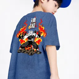 BAESD Boys Printed Extended Sleeves Oversized T-shirt-image-96