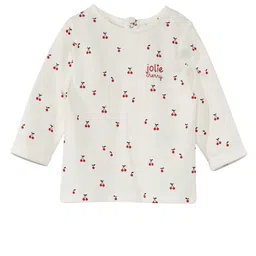 KIABI Boys Conversational Printed Round Neck Cotton T-shirt-image-1