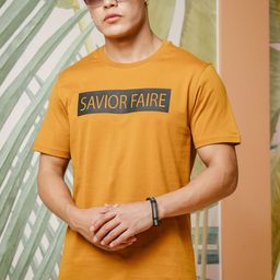ONE SKY Printed Round Neck Short Sleeves Cotton T-shirt-image-87