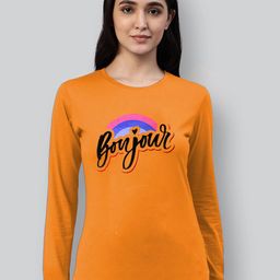 LYRA Women Round Neck Typography Printed Cotton T-shirt-image-22