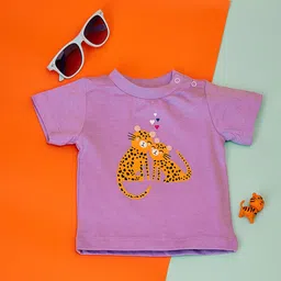MiArcus Kids Purple Graphic Printed T-shirt-image-19