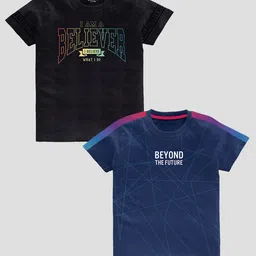 BAESD Boys Pack Of 2 Printed Pure Cotton T-shirts-image-35