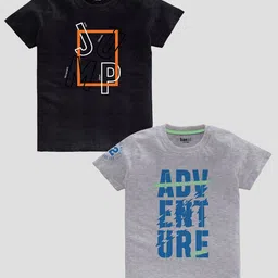 BAESD Boys Pack Of 2 Printed Cotton Regular T-shirt-image-81