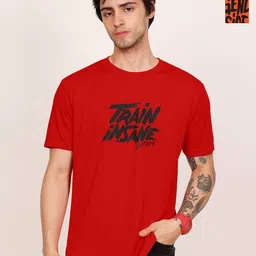 Leotude Men Pack Of 2 Typography Printed Round Neck Oversized T-shirts-image-80