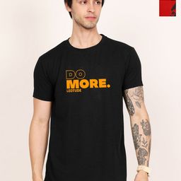 Leotude Men Pack Of 2 Typography Printed Round Neck Oversized T-shirts-image-83
