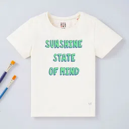 Ed-a-Mamma Girls Typography Printed Cotton T-Shirt-image-98