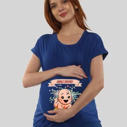 SillyBoom Graphic Printed Cotton Maternity T-Shirt-image-65