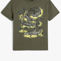 Koton Boys Graphic Printed Cotton T-shirt-picture-20