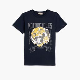 Koton Boys Graphic Printed Cotton T-shirt-picture-33