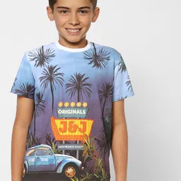 Jack & Jones Boys Multicoloured Printed Cotton T-shirt-picture-18