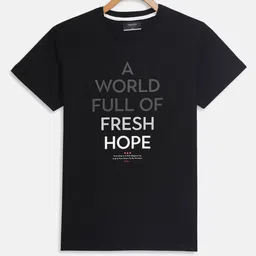 Octave Boys Black Typography Printed Regular Fit Cotton T-shirt-image-29