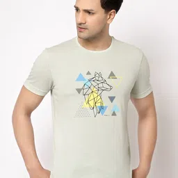 Red Tape Men Green Printed Cotton T-shirt-image-19
