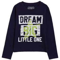 DYCA Boys Navy Blue Typography Cotton Printed T-shirt-image-98