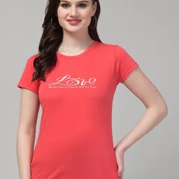 Trend Level Typography Printed Pure Cotton T-shirt-image-83