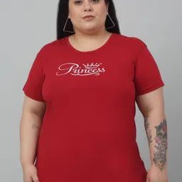 Trend Level Plus Size Typography Printed T-shirt-image-35