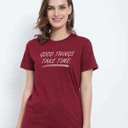 T-SHIRT TRUCK Typography Printed Cotton T-Shirt-image-81