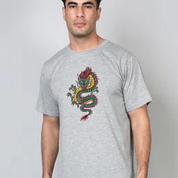 FFLIRTYGO Men Grey Typography Printed T-shirt-image-22