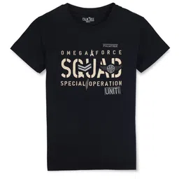 Palm Tree Boys Typography Printed Cotton T-shirt-image-66