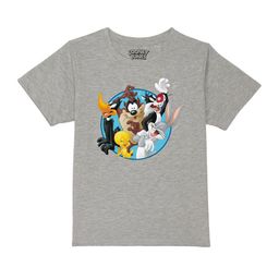 Looney Tunes by Wear Your Mind Boys Grey & Blue Looney Tunes Printed T-shirt-image-37