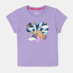 Jockey Girls Super Combed Cotton Regular Fit Printed Round Neck Short Sleeve Tshirt - AG01-image-62