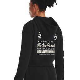UNDER ARMOUR Project Rock Printed Hooded Crop Front-Open Sweatshirt-11